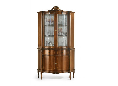 Vetrina in legno di alta qualità Vetrina di lusso Armadio design classico Mobili marroni