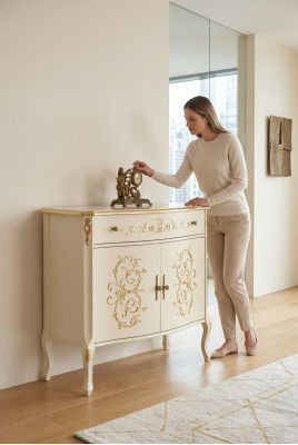 Classico credenza bianca in legno mobile da designer per soggiorno nuovo