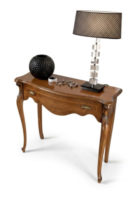 Marrone lussuoso tavolino consolle con cassetto mobili in legno design camera da letto nuovo