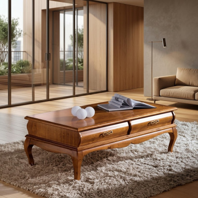 Tavolino classico stile soggiorno tavolo cassetti mobili design