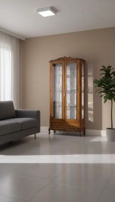 Vetrina in vetro di lusso con armadi in legno marrone Mobili classici Vetrina Armadio