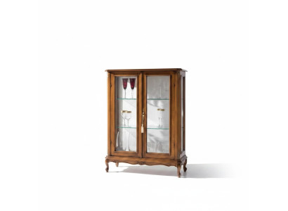 Mobiletto di legno di alta qualità marrone stile classico Vetrina armadio