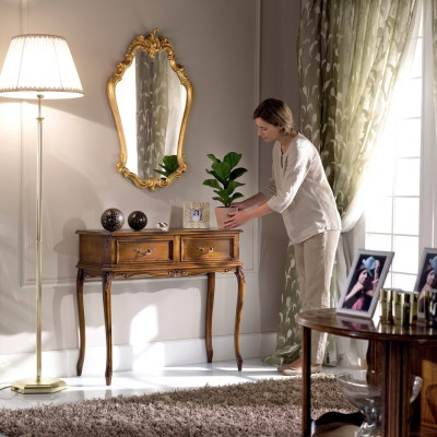 Tavolo console classico Mobili in legno moderni Marrone Mobili da camera da letto.