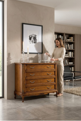 Credenza classica 4 cassetti Anrichte di lusso Mobili in legno per ufficio