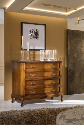 Credenza classica 4 cassetti Anrichte di lusso Mobili in legno per ufficio