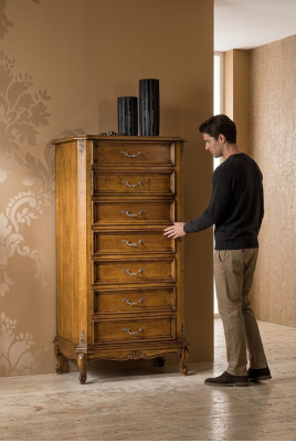 Grande cassettone classico marrone armadio guardaroba mobili in legno nuovi