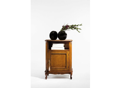 Classica comodino di lusso con cassetto da camera da letto.