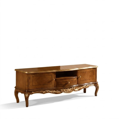 Esclusivo mobile da TV in legno, classico armadio, credenza, mobile basso.