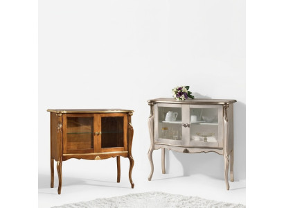 Vetrina di lusso classica in legno per soggiorno Design del mobile da esposizione.