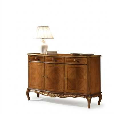 Classici mobili da soggiorno marrone, un'elegante credenza di qualità.