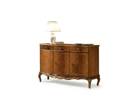 Classici mobili da soggiorno marrone, un'elegante credenza di qualità.