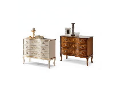 Classica cassettiera 3 cassetti in legno massello design mobili soggiorno