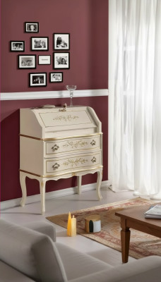 Classico elegante lussuoso nuovo comò in legno bianco ordinabile
