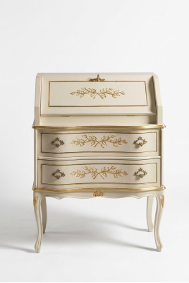 Classico elegante lussuoso nuovo comò in legno bianco ordinabile