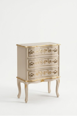 Classica cassettiera bianca in legno mobile da salotto armadio guardaroba nuovo