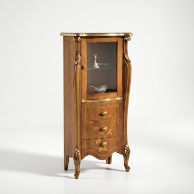 Vetrina marrone classica per sala da pranzo Arredamento di lusso Credenza mobile in legno