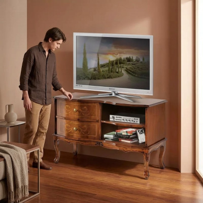 Classico mobile TV design di lusso credenza bassa soggiorno marrone
