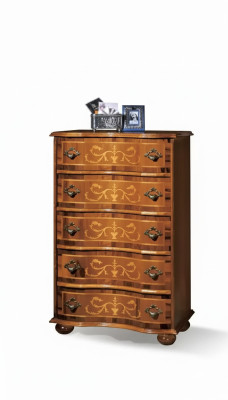 Classico mobile da soggiorno in legno di design con cassetti della console.