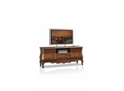 Marrone mensola TV RTV credenza mobile soggiorno legno supporto cassettiera