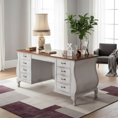 Classico scrivania bianca da ufficio 180x80 scrivania ufficio