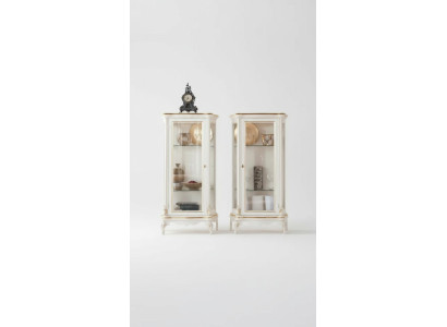 Vetrina in legno Vetrina di alta qualità Design classico di mobili Bianco Vetrine