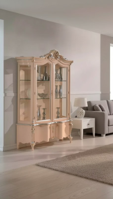 Mobile in legno di lusso Design Beige Beige Mobili italiani