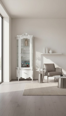 Armadi in legno di lusso, armadi progettati in bianco, scaffale di mobili italiani