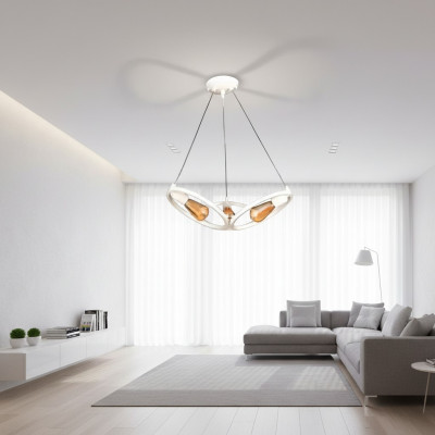 Lampadario lampadario lampadario lampada da soffitto lampada moderna bianca nuova