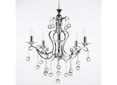 Lustro di lusso lampadario lampadario lampada a soffitto argento cristallo
