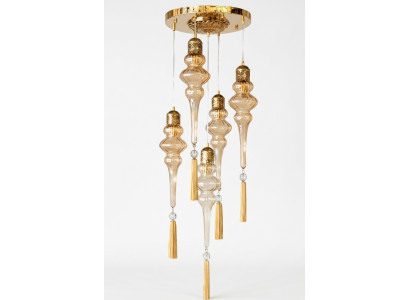 Lampadario a sospensione a cerchio lampadario a soffitto lampada da soffitto lampade vetro oro