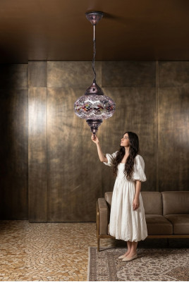 Lampadario lampadario lampadario lampada da soffitto lampade in vetro argento nuove
