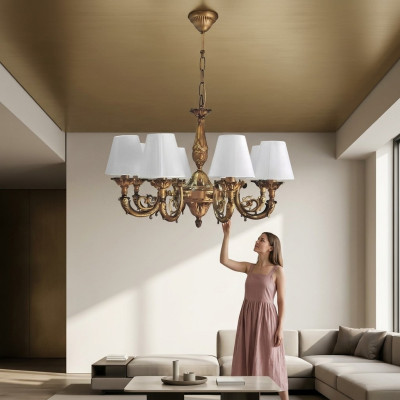 Lampadario lampadario lampadario lampadario lampade in zinco oro lampada