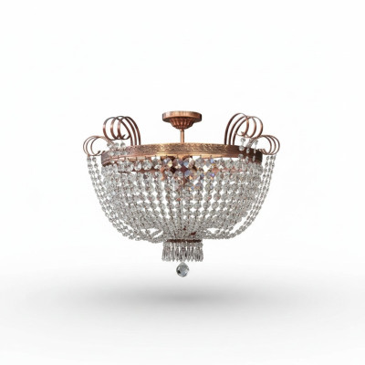 Lampadario di lusso in oro con cristalli a soffitto a cupola lustroso lampadario a sospensione lampada a soffitto rotonda