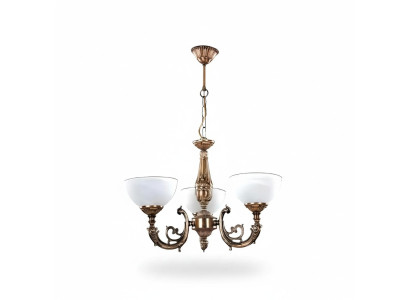 Lampadario antico lampadario a volta candelabro lampada da soffitto lampada vetro oro.