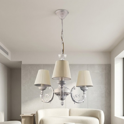 Lampadario Lampadario a soffitto Lampadario a  soffitto Lampada in zinco bianco Arte