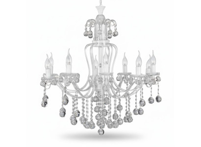 Lampadario di lusso a soffitto in cristallo argento