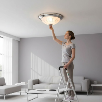 Lampade lampadari lampadario lampadario lampada da soffitto argento vetro nuovo