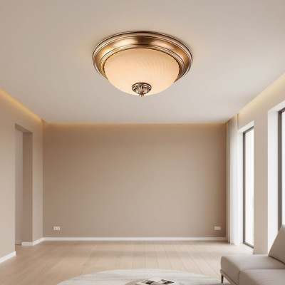 Lampadari lampadario a soffitto lampadario lampada a soffitto oro vetro Nuovo