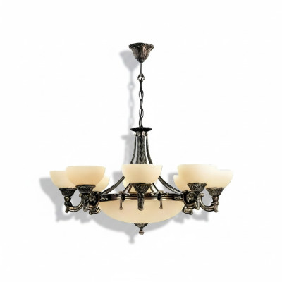 Lampadario a soffitto in vetro beige nuovo