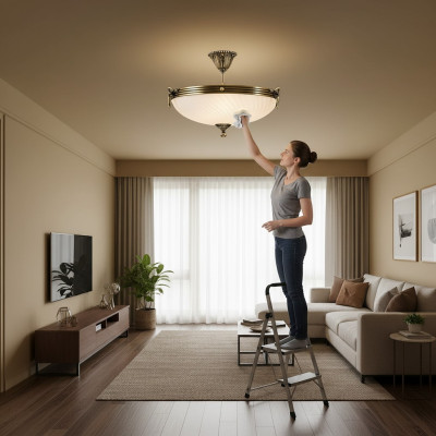Lampadari Lampadario da soffitto Lampadario candelabro Lampadario a sospensione in vetro bianco