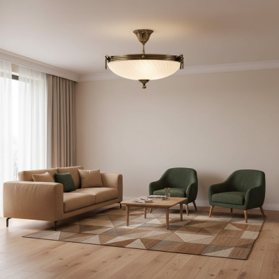 Lampadari Lampadario da soffitto Lampadario candelabro Lampadario a sospensione in vetro bianco