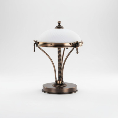 Lampada da tavolo, luce da tavolo, lampada, luci, bianco, oro, lampade, tavolo, vetro, arte
