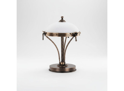 Lampada da tavolo, luce da tavolo, lampada, luci, bianco, oro, lampade, tavolo, vetro, arte