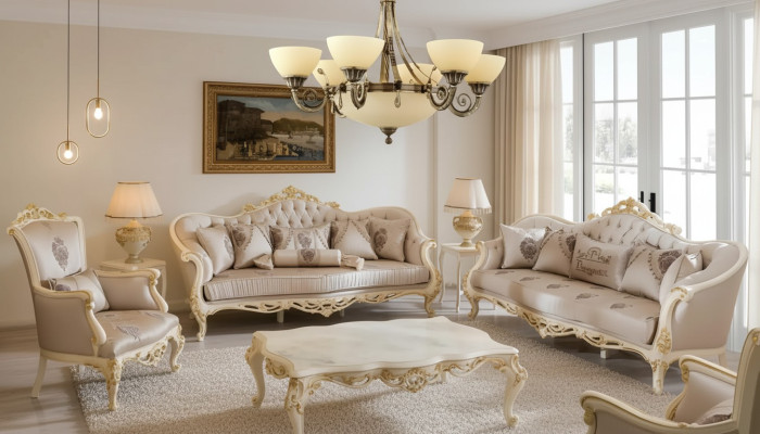 Lampada Lampadario a soffitto Lampadario Luster Lampadario di cristallo Beige Arte