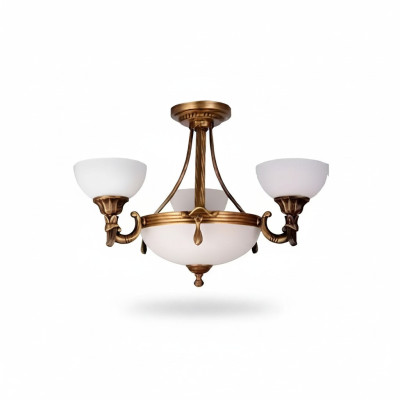Lampada a sospensione classica bianca design oro lampadario