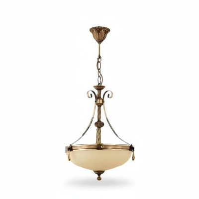 Lampadario a sospensione lampadario lampada a soffitto lampadario vetro beige arte
