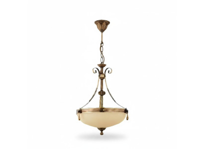 Lampadario a sospensione lampadario lampada a soffitto lampadario vetro beige arte