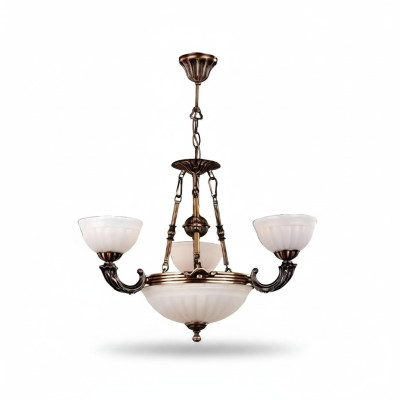 Plafoniera Lampada Bianca Lampadario Lampadario Lampadario in Vetro Arte