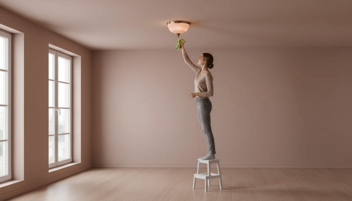 Lampadario a soffitto in vetro marrone di stile lampadario.