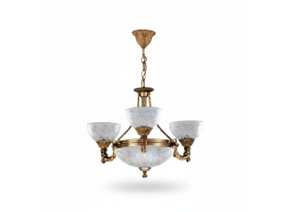 Lampadario a soffitto Lustro Lampadario Lampadario in vetro Grigio Oro